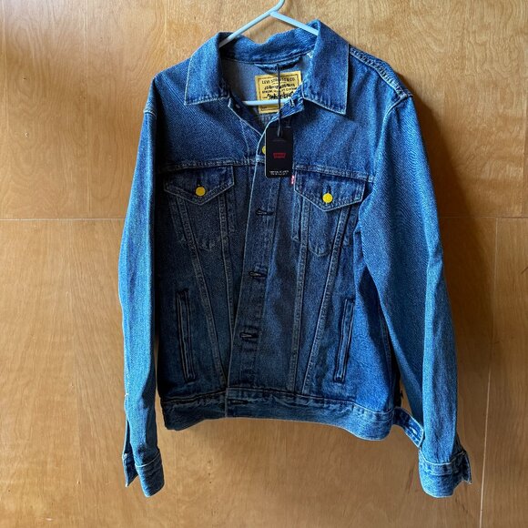 Men's Custom Levi's Relaxed Fit Trucker Jacket- NWT - Picture 1 of 5